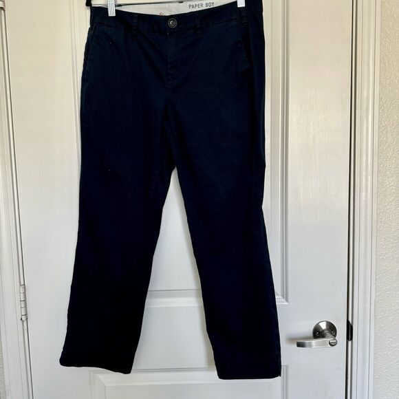 Paper Boy Anthropologie Kids Size 12 Uniform Pants Navy Blue Slim Crop Trouser - Picture 1 of 11